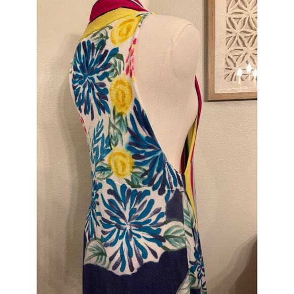 AADORE Anthropologie Cardigan Vest | Artsy Colorful Shrug Wearable Art | MEDIUM - Picture 6 of 7